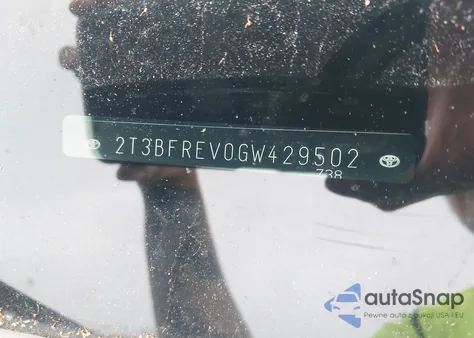 2016 Toyota Rav4 Le from USA, damaged, VIN 2T3BFREV0GW429502